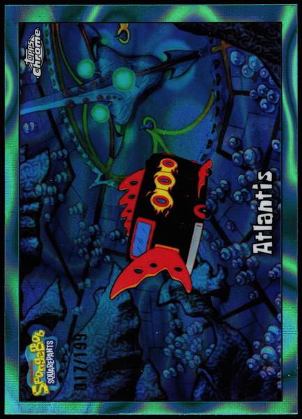 2025 Topps Chrome SpongeBob 25th Anniversary #111 Atlantis Aqua Lava
