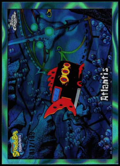2025 Topps Chrome SpongeBob 25th Anniversary #111 Atlantis Aqua Lava