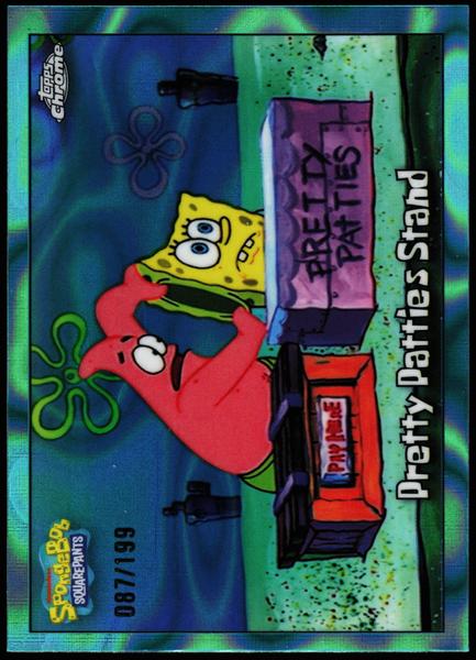 2025 Topps Chrome SpongeBob 25th Anniversary #62 Pretty Patties Stand 87/199