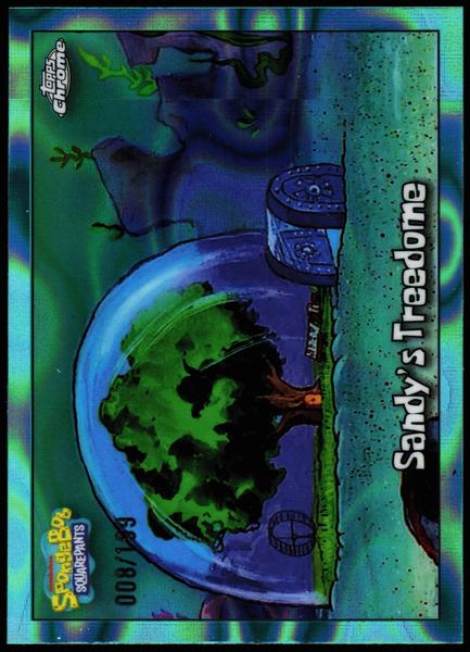 2025 Topps Chrome SpongeBob 25th Anniversary #128 Sandy's Treedome 8/189