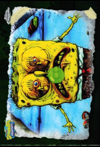 2025 Topps Chrome SpongeBob 25th Anniversary #GO-8 Is There Something Wrong With Me? Gross Out