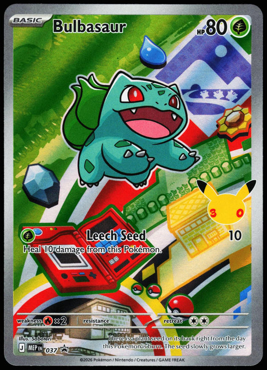Bulbasaur 037 Holo Promo ME: Mega Evolution Promo Pokemon Near Mint