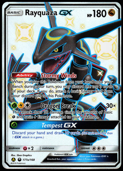 Rayquaza GX 177a/168 Holo Promo Alternate Art Promos Pokemon Near Mint