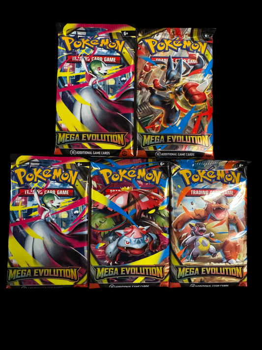 Mega Evolution Showdown (5 Pokémon Booster Packs) *40 Spots*