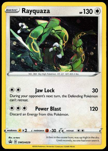 Sword & Shield Promo Rayquaza SWSH029