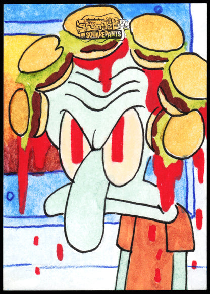 Spongebob Topps Chrome Sketch 1/1 (Patties)