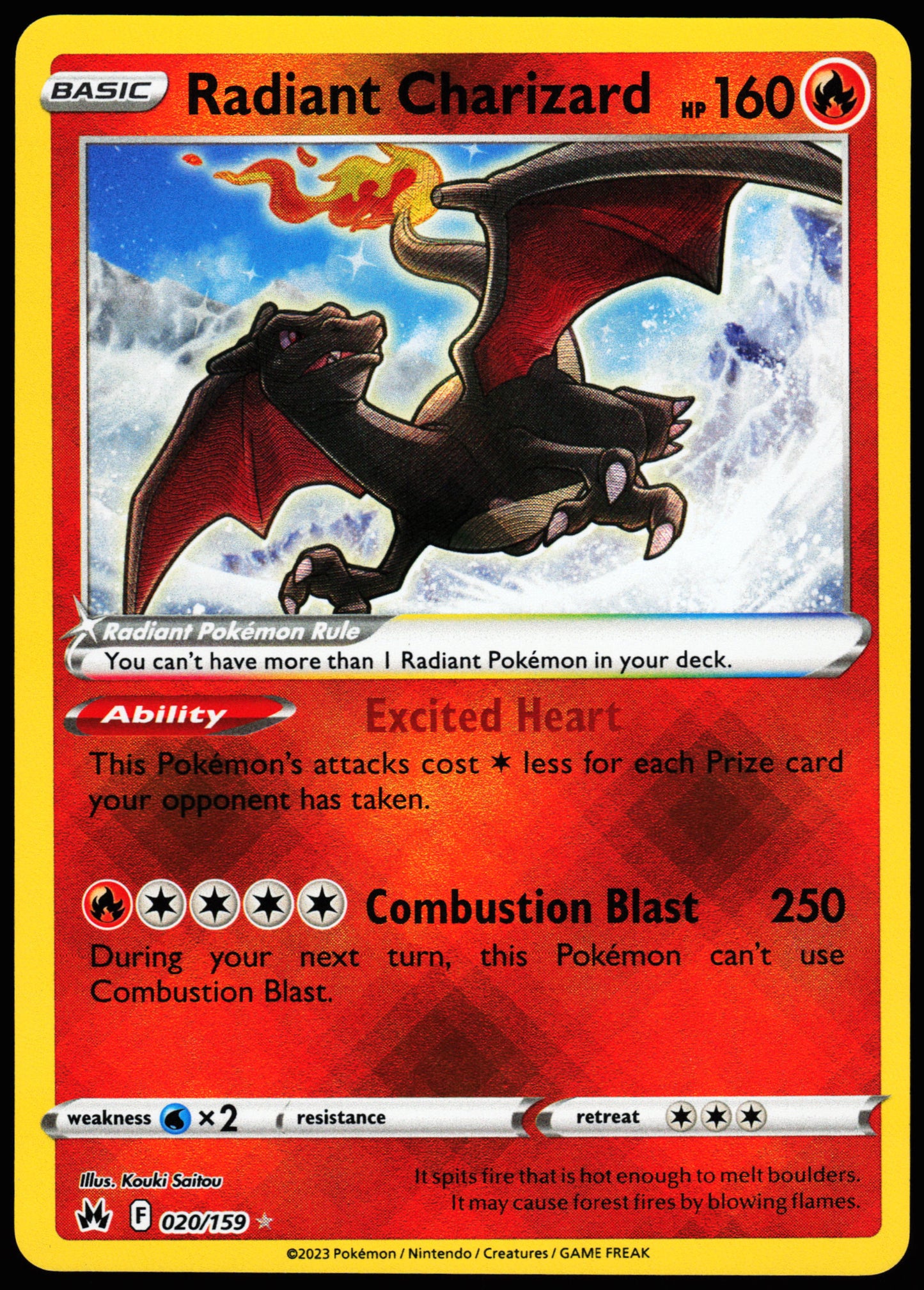 Crown Zenith Radiant Charizard 020/159