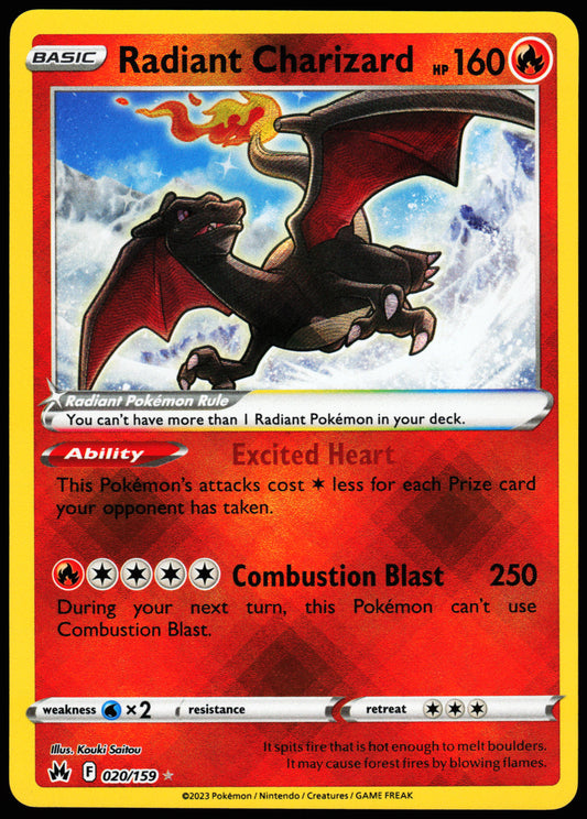 Crown Zenith Radiant Charizard 020/159