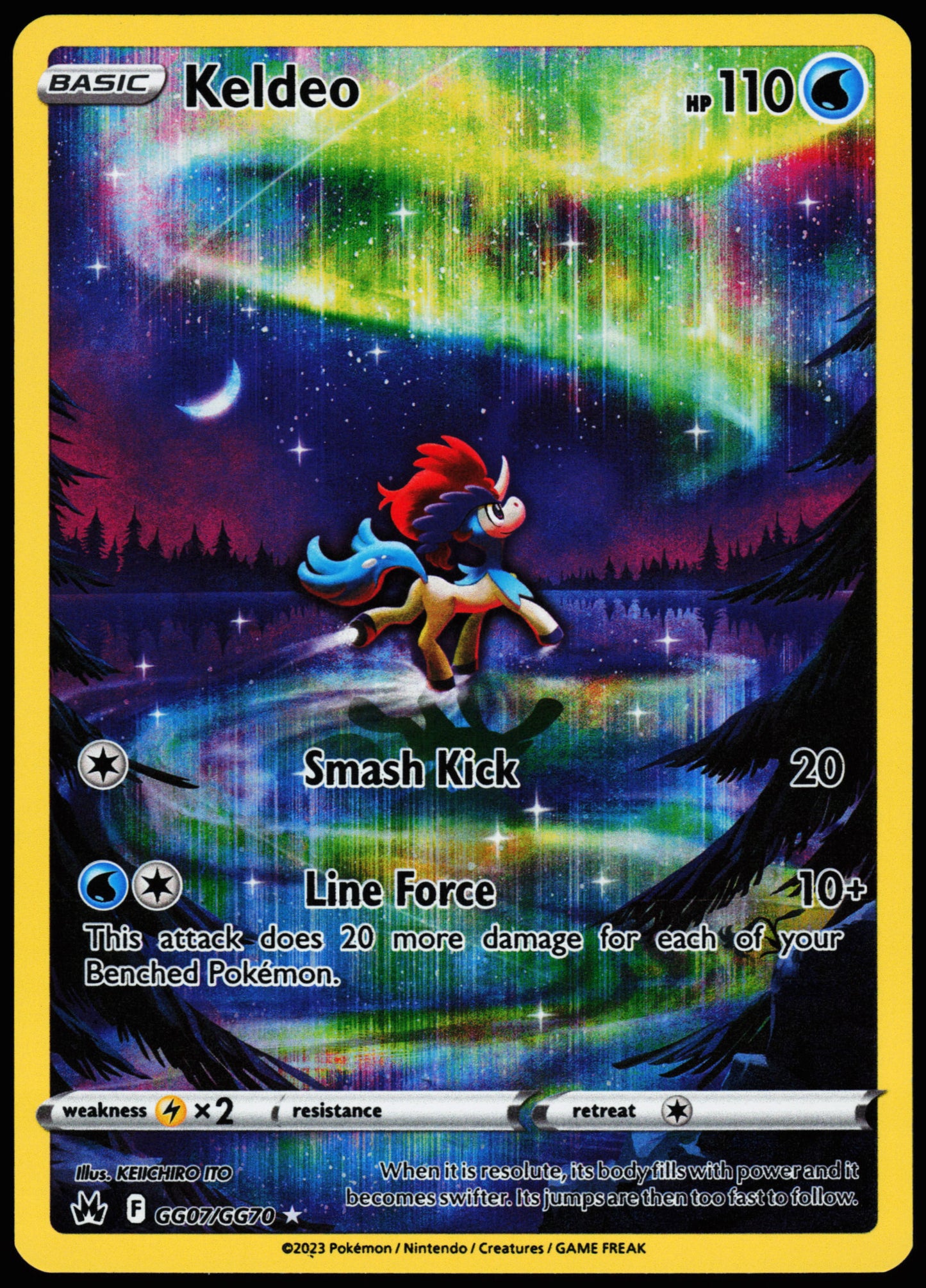 Crown Zenith Keldeo GG07/GG70