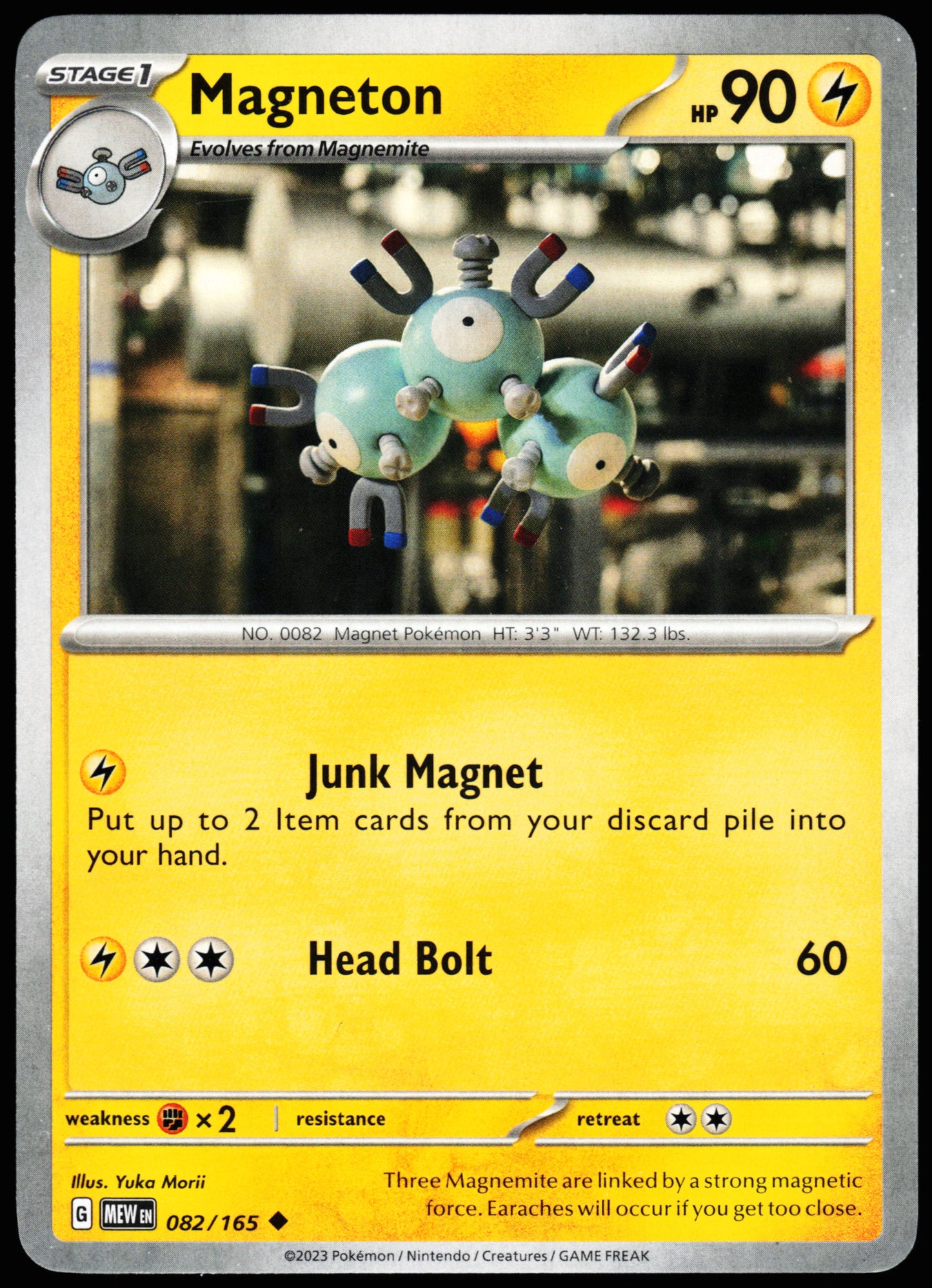 Scarlet & Violet Error Misaligned Back Magneton 082/165