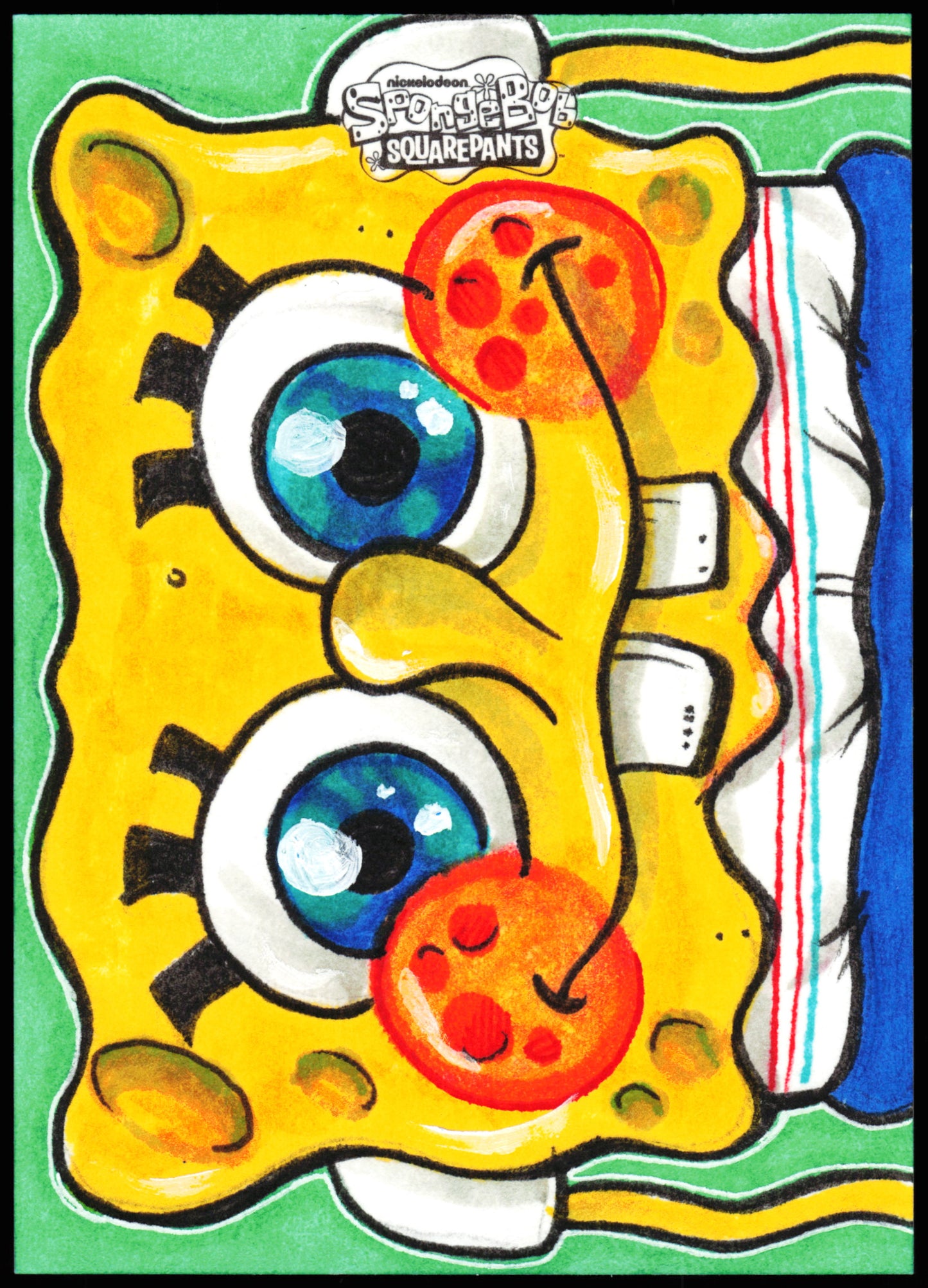 Spongebob Topps Chrome Sketch 1/1 (Smile)