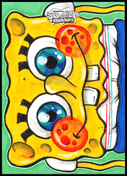 Spongebob Topps Chrome Sketch 1/1 (Smile)