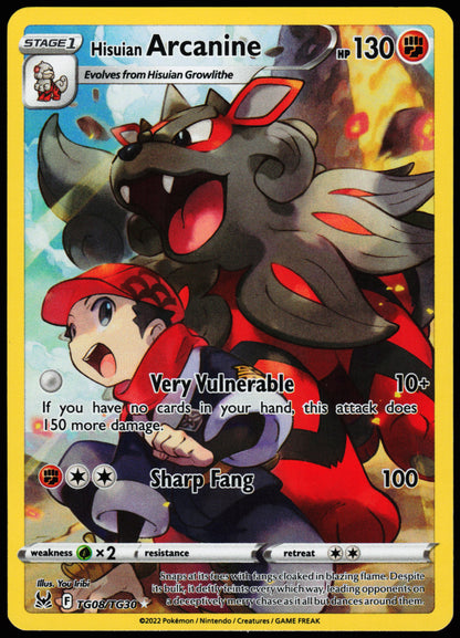 Lost Orgin Hisuian Aricanine TG08/TG30