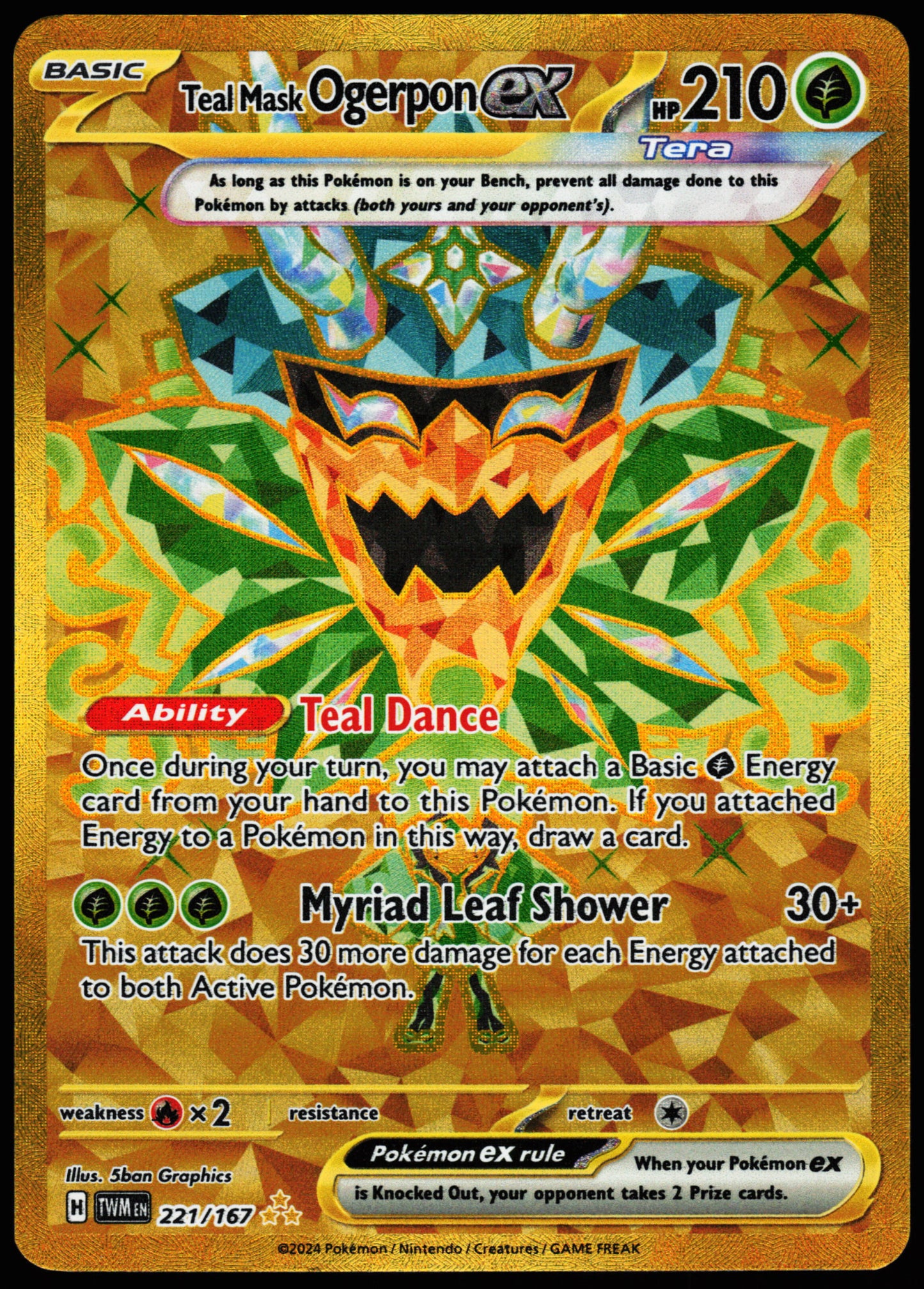 Twilight Masquerade Teal Mask Ogerpon ex 221/167