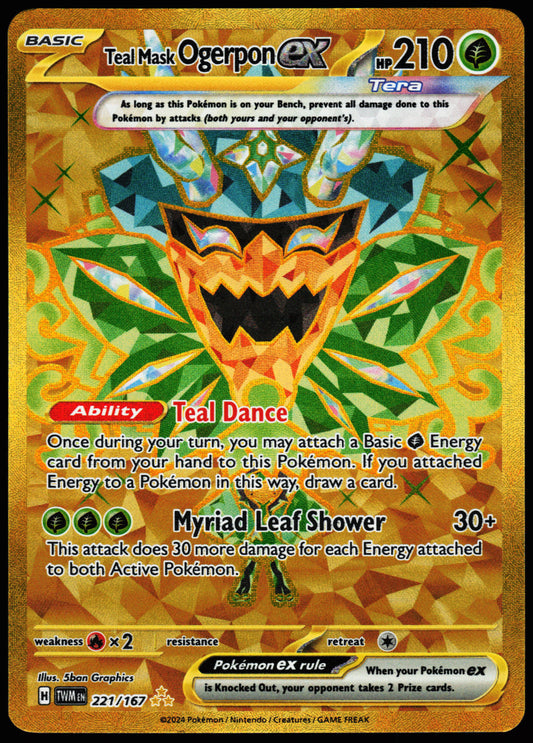 Twilight Masquerade Teal Mask Ogerpon ex 221/167