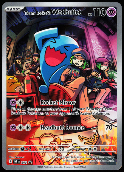 Scarlet & Violet Promos Team Rocket's Wobbuffet 203