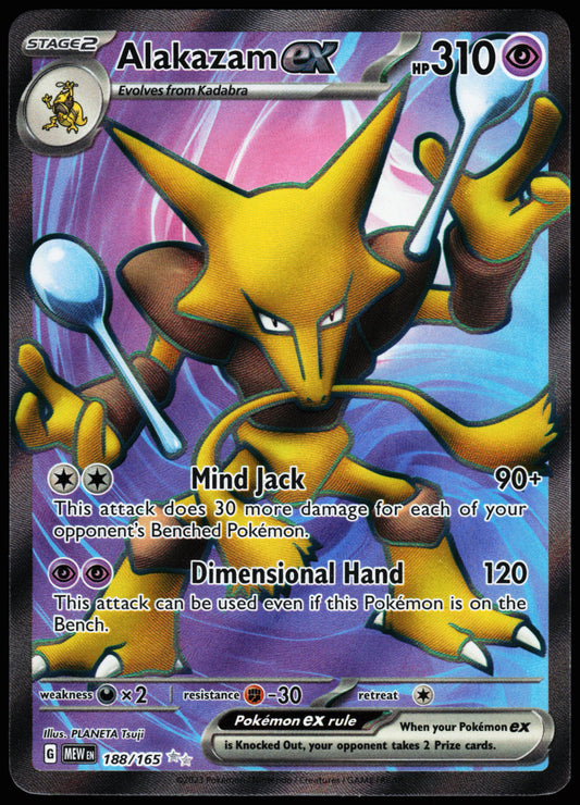 Scarlet Violet 151 Alakazam ex 188/165