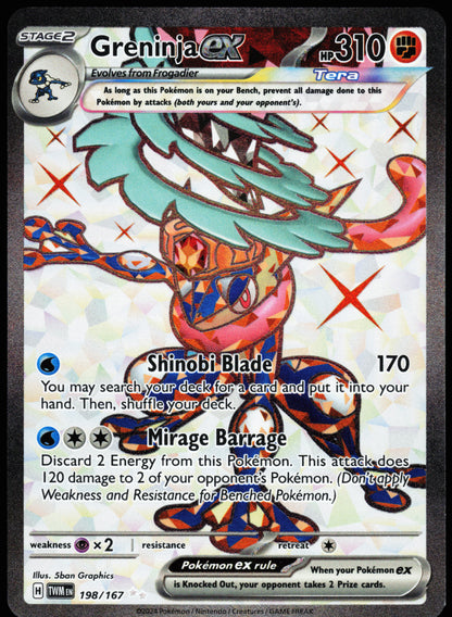 Twilight Masquerade Greninja ex 198/167