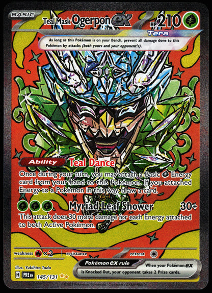 Prismatic Evolution Teal Mask Ogerpon ex 145/131