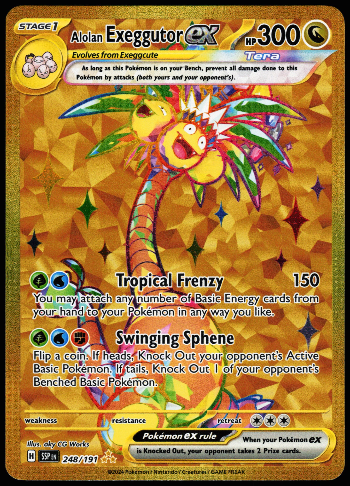 Surging Sparks Alolan Exeggutor ex 248/191