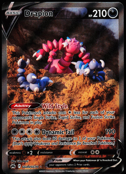 Crown Zenith Drapion V GG49/GG70