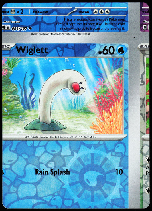 Obsidian Flames Error Miscut NFC Wiglett Reverse Holo