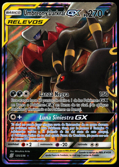 SPANISH Umbreon & Darkrai GX 125/236
