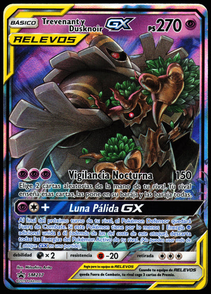 SPANISH Trevenant & Dusknoir GX SM217