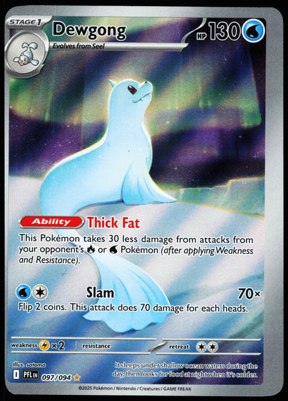Phantasmal Flames Error Miscut Dewgong 097/094
