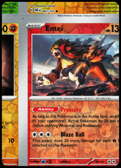 Obsidian Flames Error Miscut NFC Entei