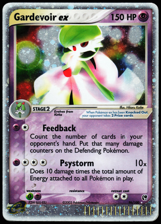 EX Sandstorm Gardevoir ex 96/100 Heavily Played