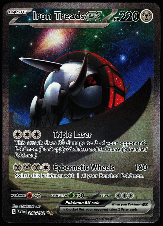 Scarlet & Violet Base Iron Treads ex 248/198 Heavily Played