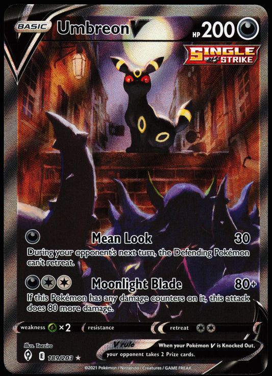 Evolving Skies Umbreon V 189/203