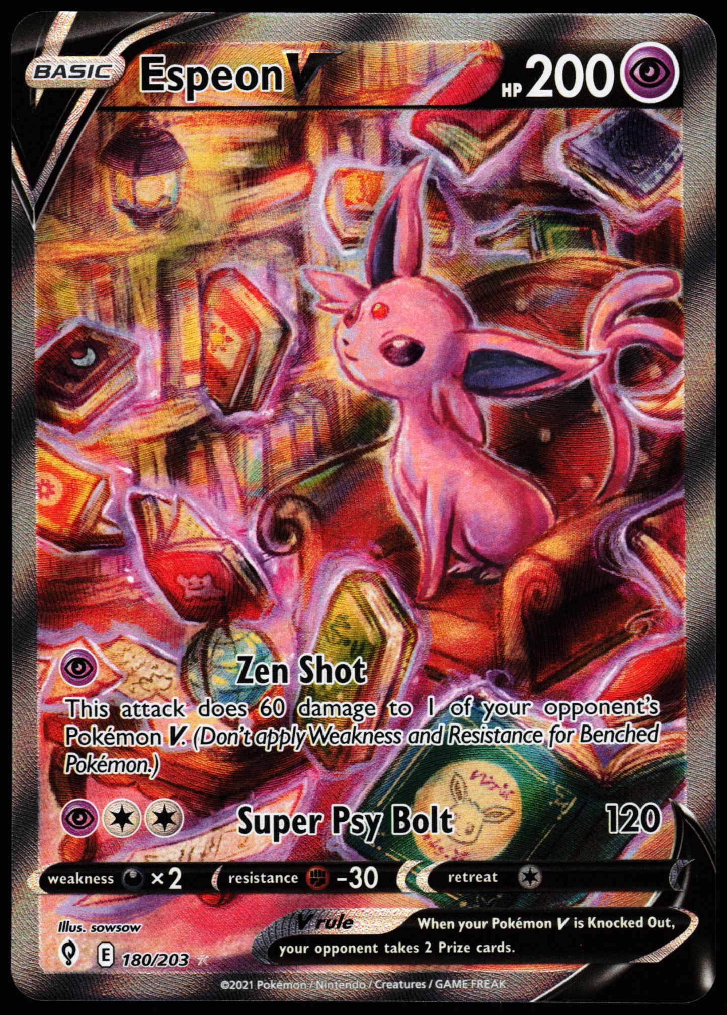 Evolving Skies Espeon V 180/203