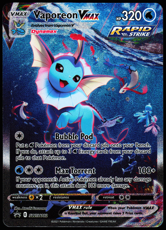 Sword & Shield Promos Vaporeon VMAX SWSH182