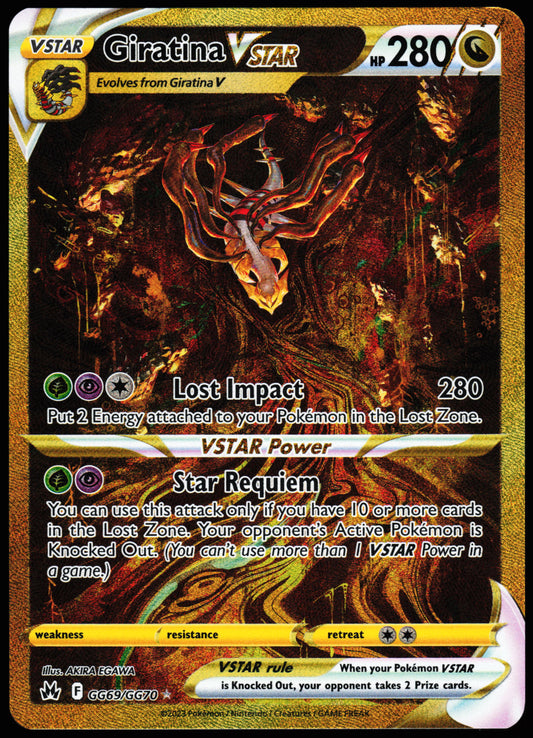 Crown Zenith Giratina VSTAR GG69/GG70