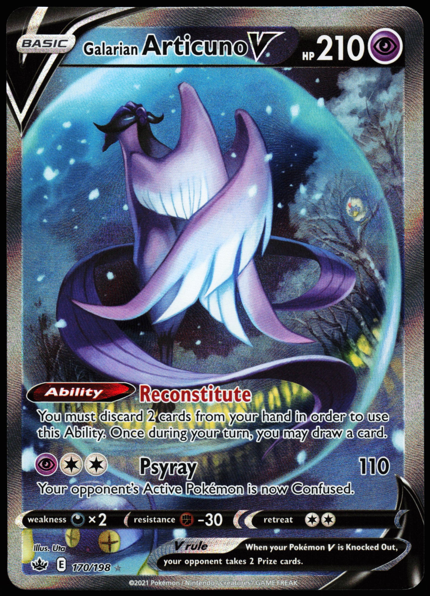Chilling Regin Galarian Articuno V 170/198