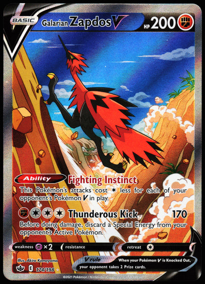 Chilling Regin Galarian Zapdos V 174/198