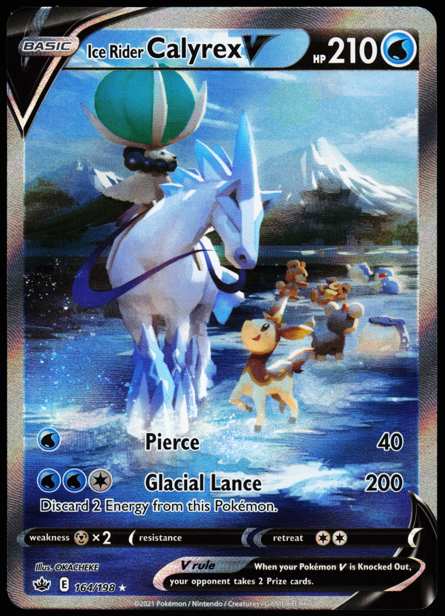 Chilling Regin Ice Rider Calyrex V 164/198