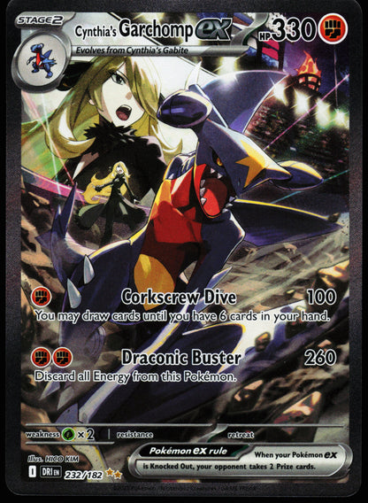 Destined Rivals Cynthia's Garchomp ex 232/182