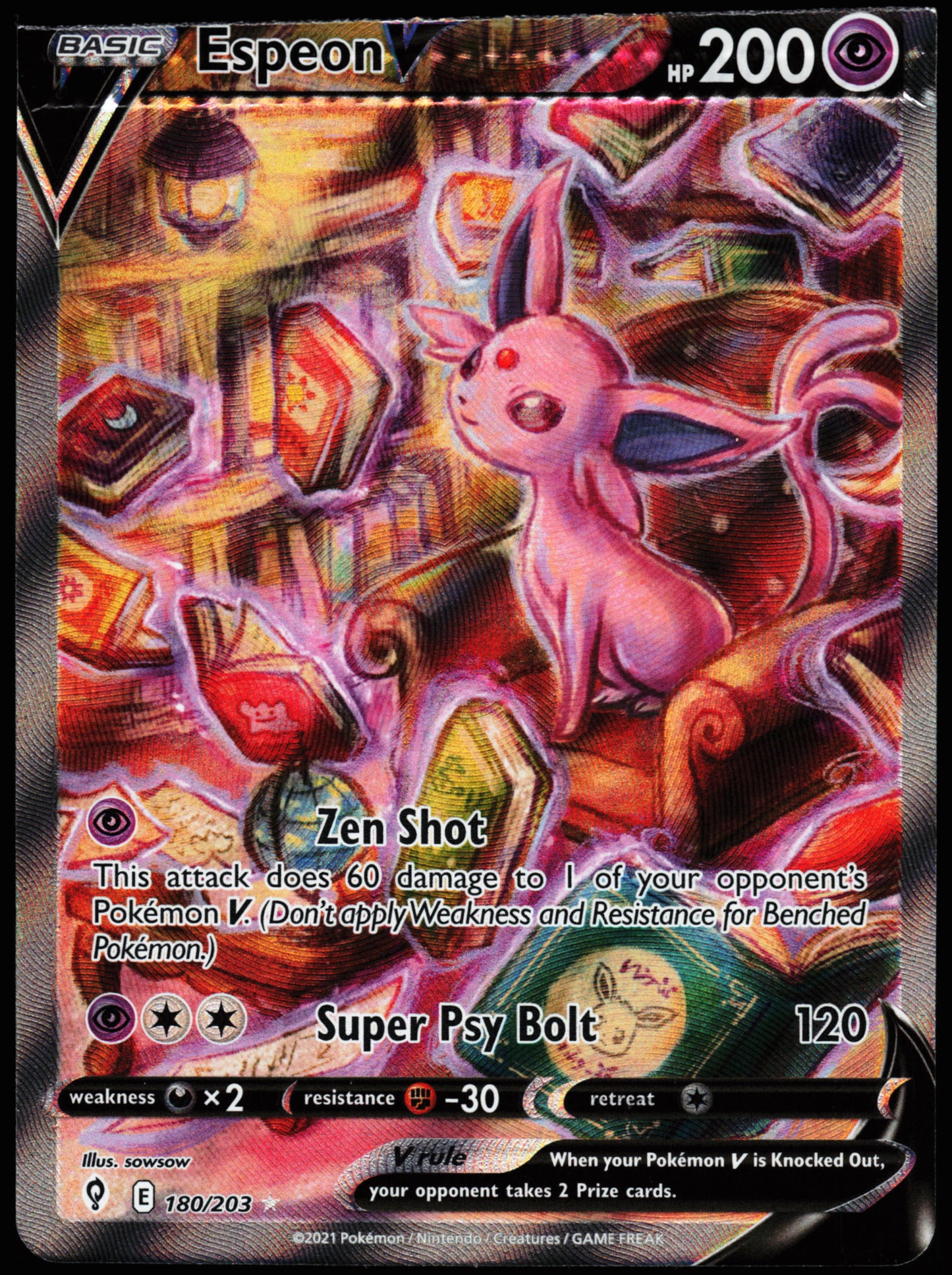 Crimped & Cut Espeon V 180/203