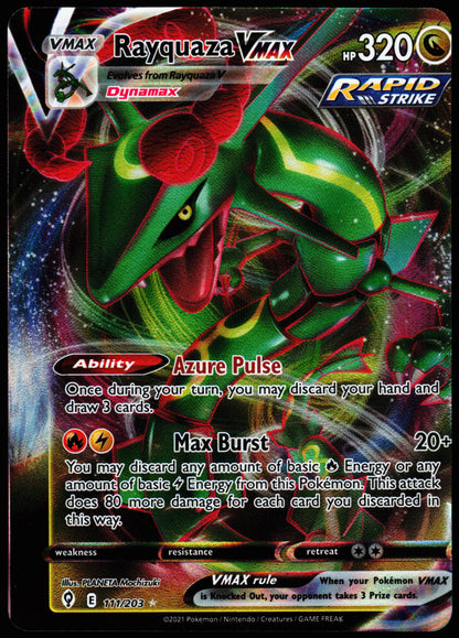 Miscut Rayquaza VMAX 111/203