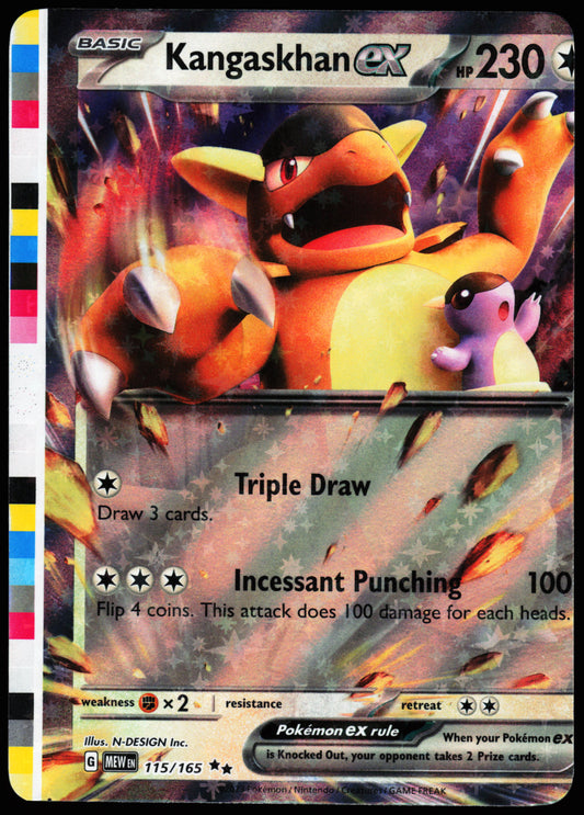 Miscut Kangaskhan ex 115/165