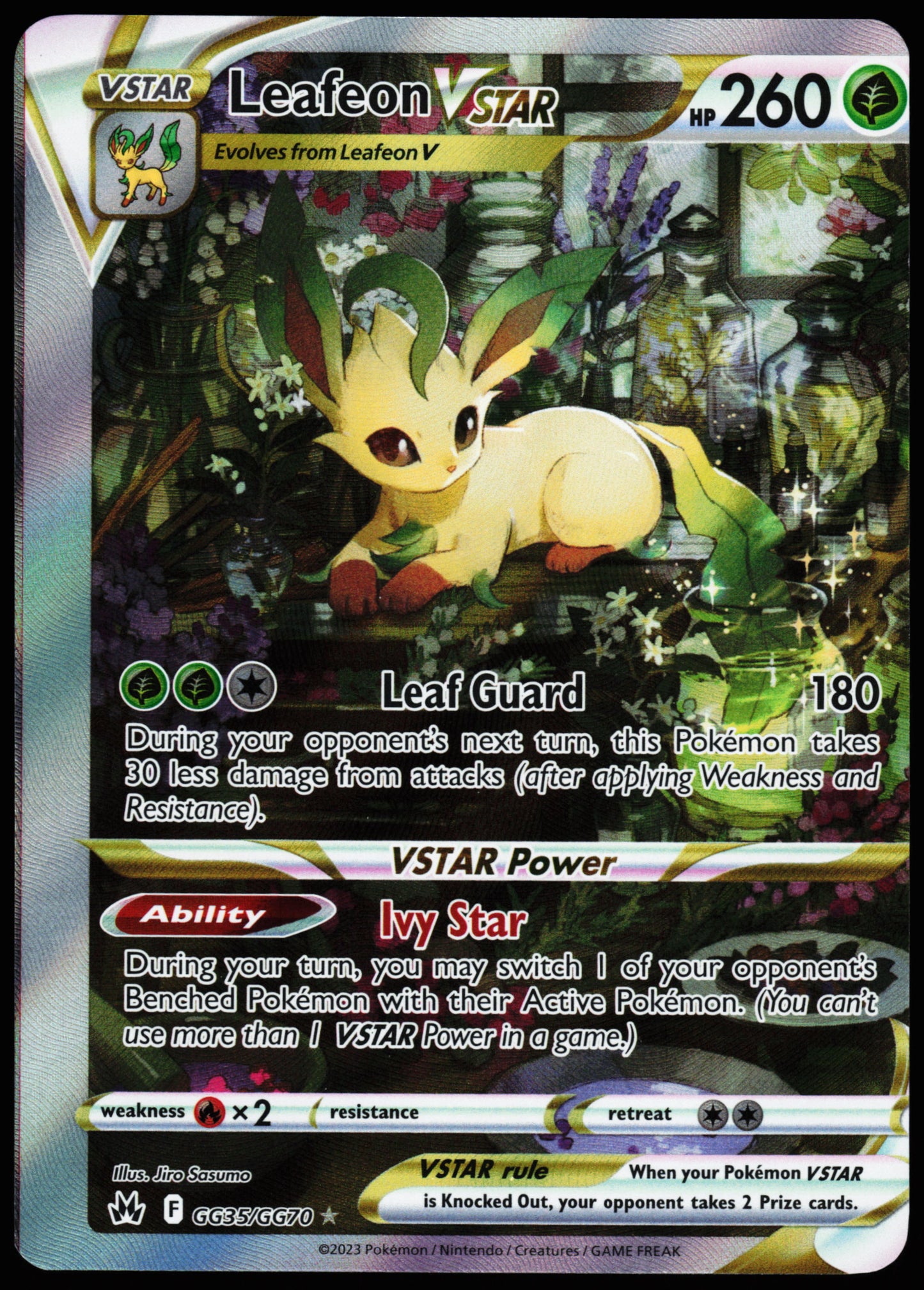 Miscut Leafeon VSTAR GG35/GG70