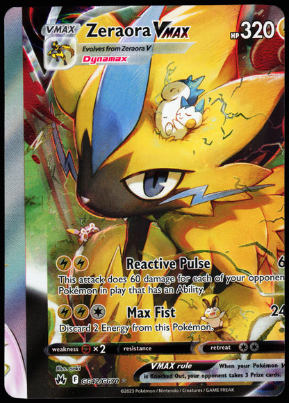 Miscut Zeraora VMAX GG42/GG70
