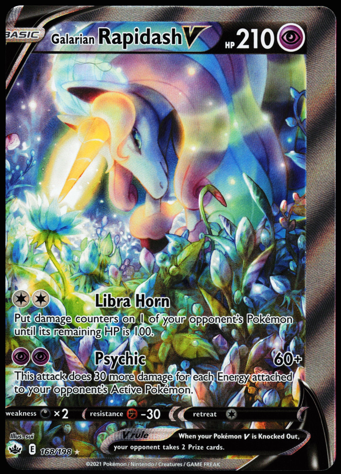 Miscut Galarian Rapidash V 168/198