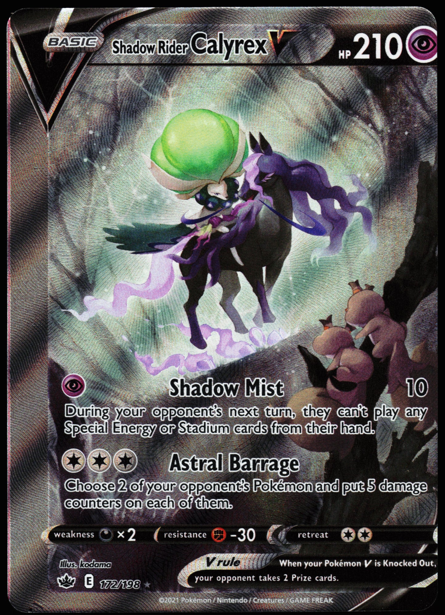 Miscut Shadow Rider Calyrex V 172/198
