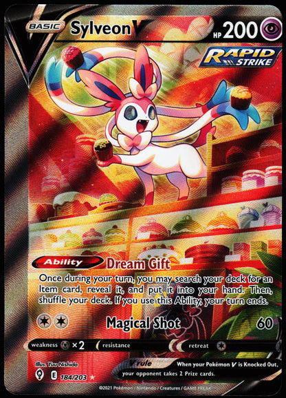 Miscut Sylveon V 184/203