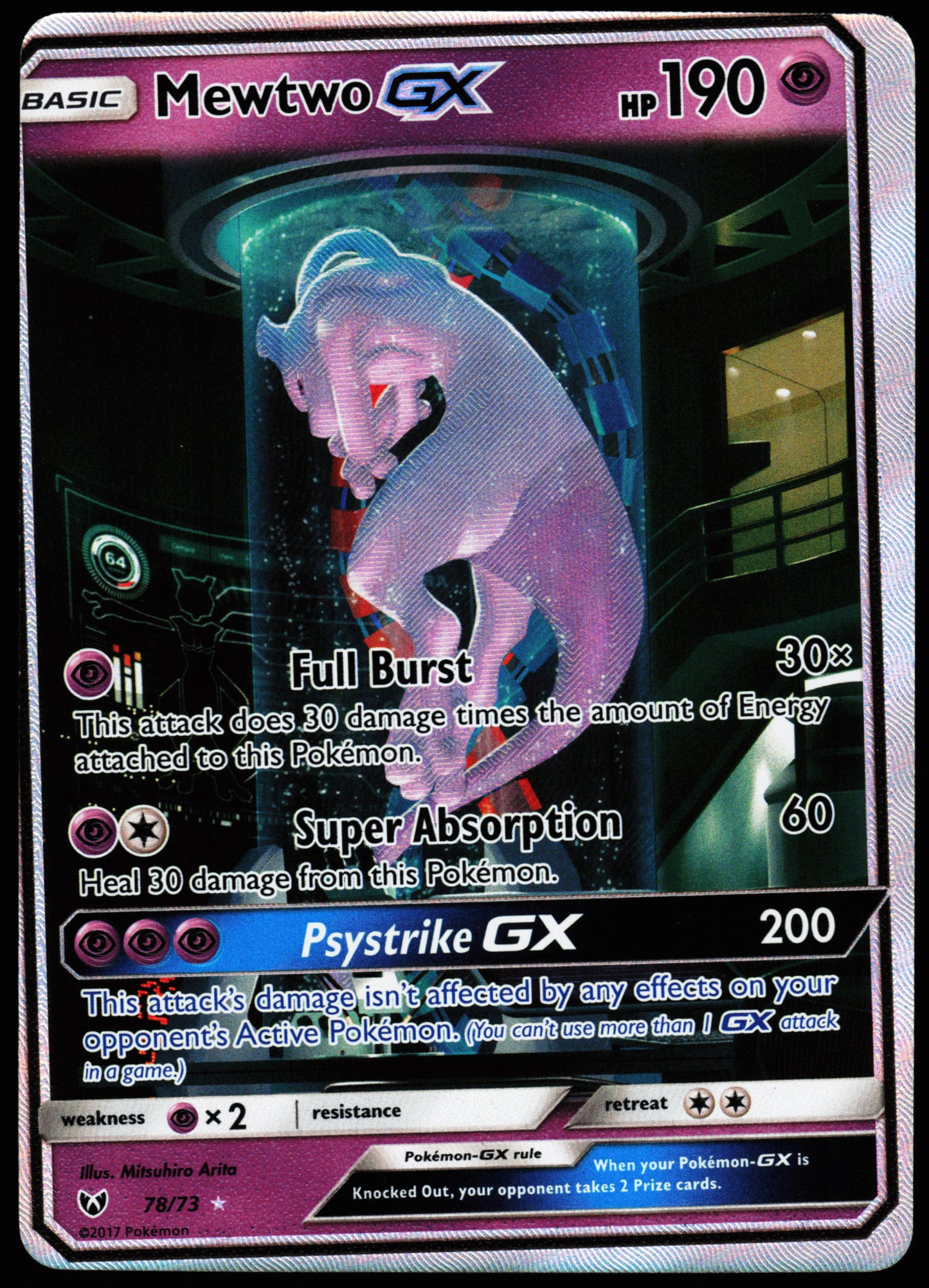 Miscut Mewtwo GX 78/73