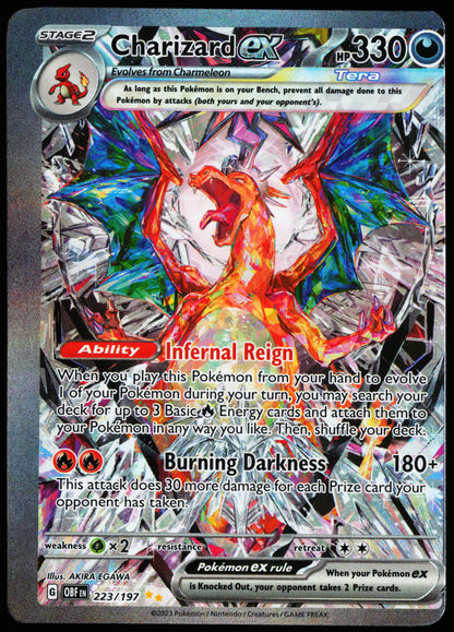 Miscut Charizard ex 223/197
